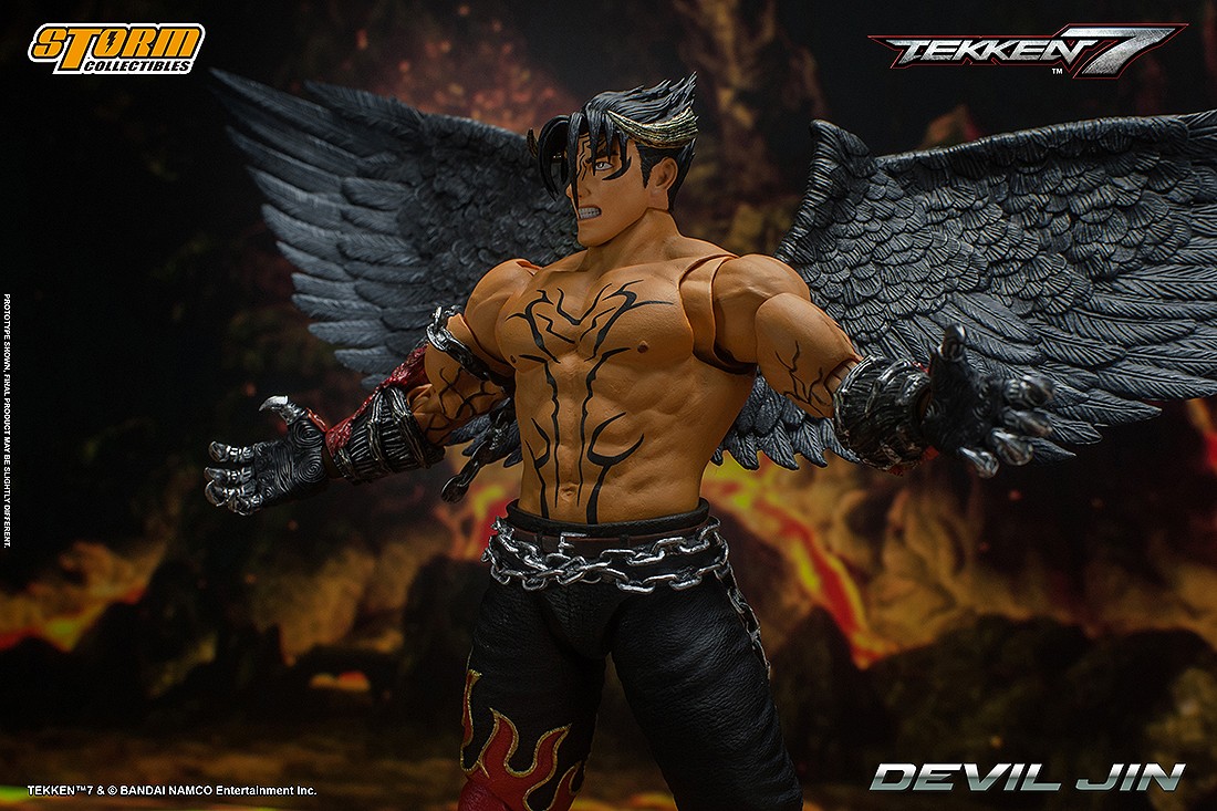 Storm Collectibles Tekken 7 Devil Jin 1/12 Action Figure black