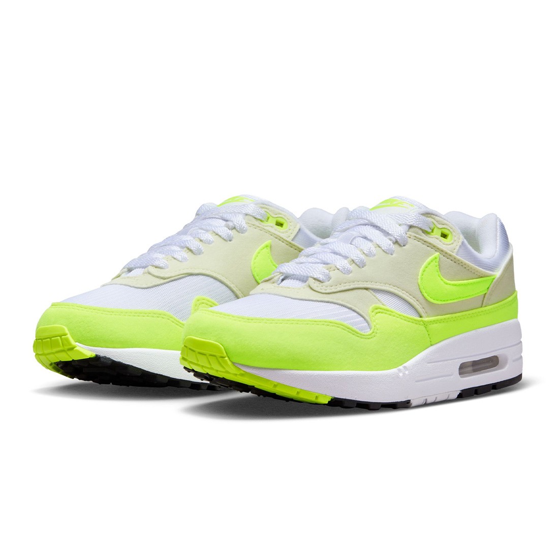 NIKE★WMNS AIR MAX 1★WHITE/SEA GLASS/BLACK/VOLT nike women air max 1 '87 white volt sea glass black