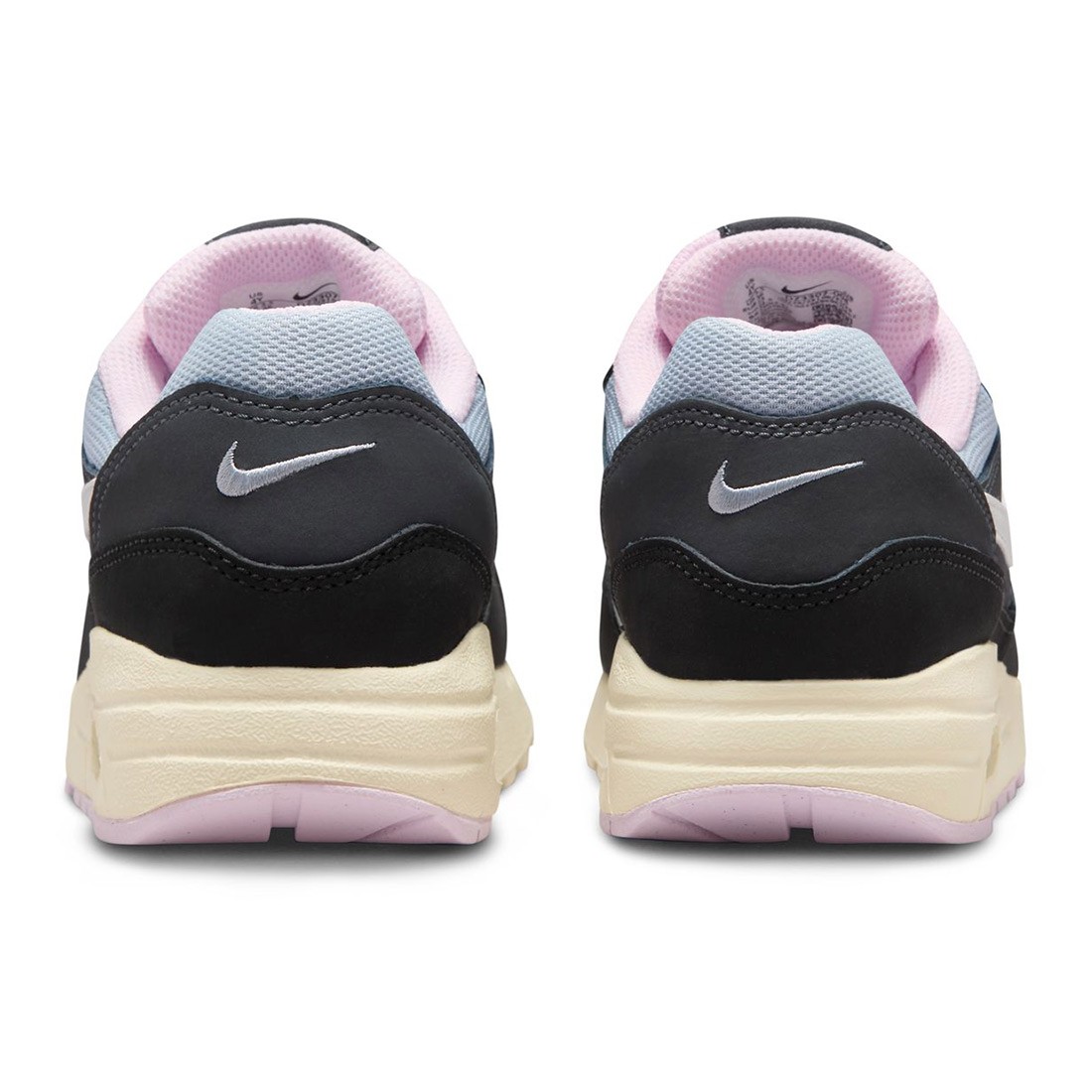 nike big kids air max 1 black summit white anthracite pink foam