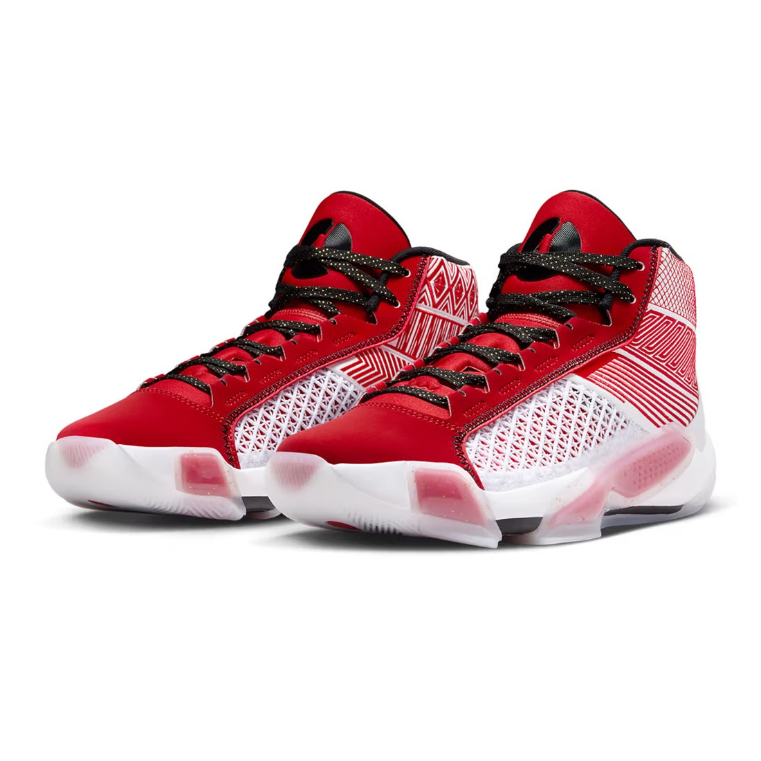 Red gold and white jordans shop