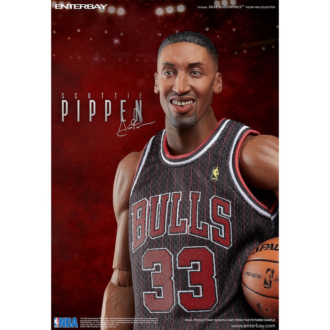 NBA x Enterbay Scottie Pippen Real Masterpiece 1/6 Scale 12 Inch 