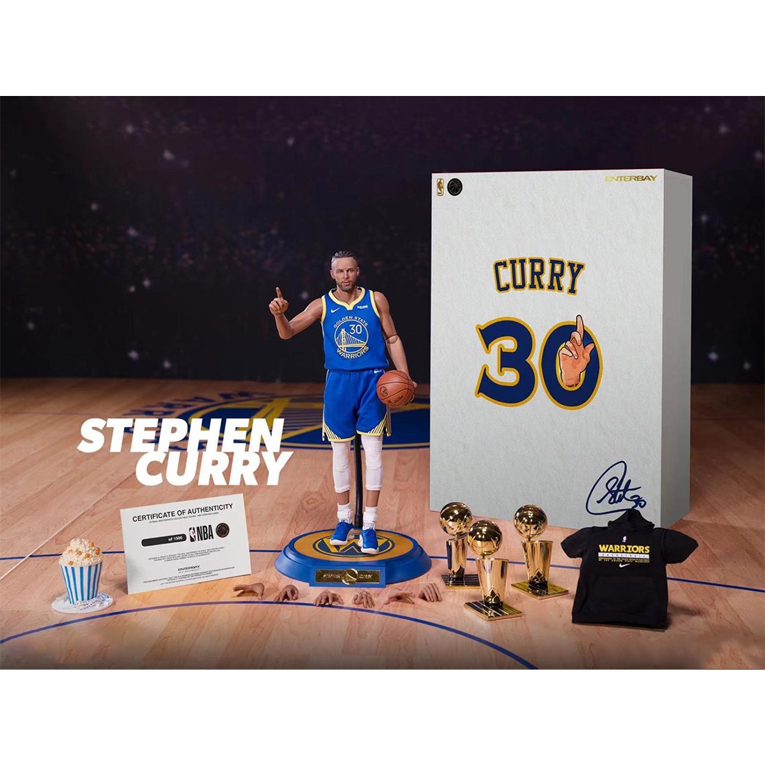 NBA x Enterbay Golden State Warriors Stephen Curry Real