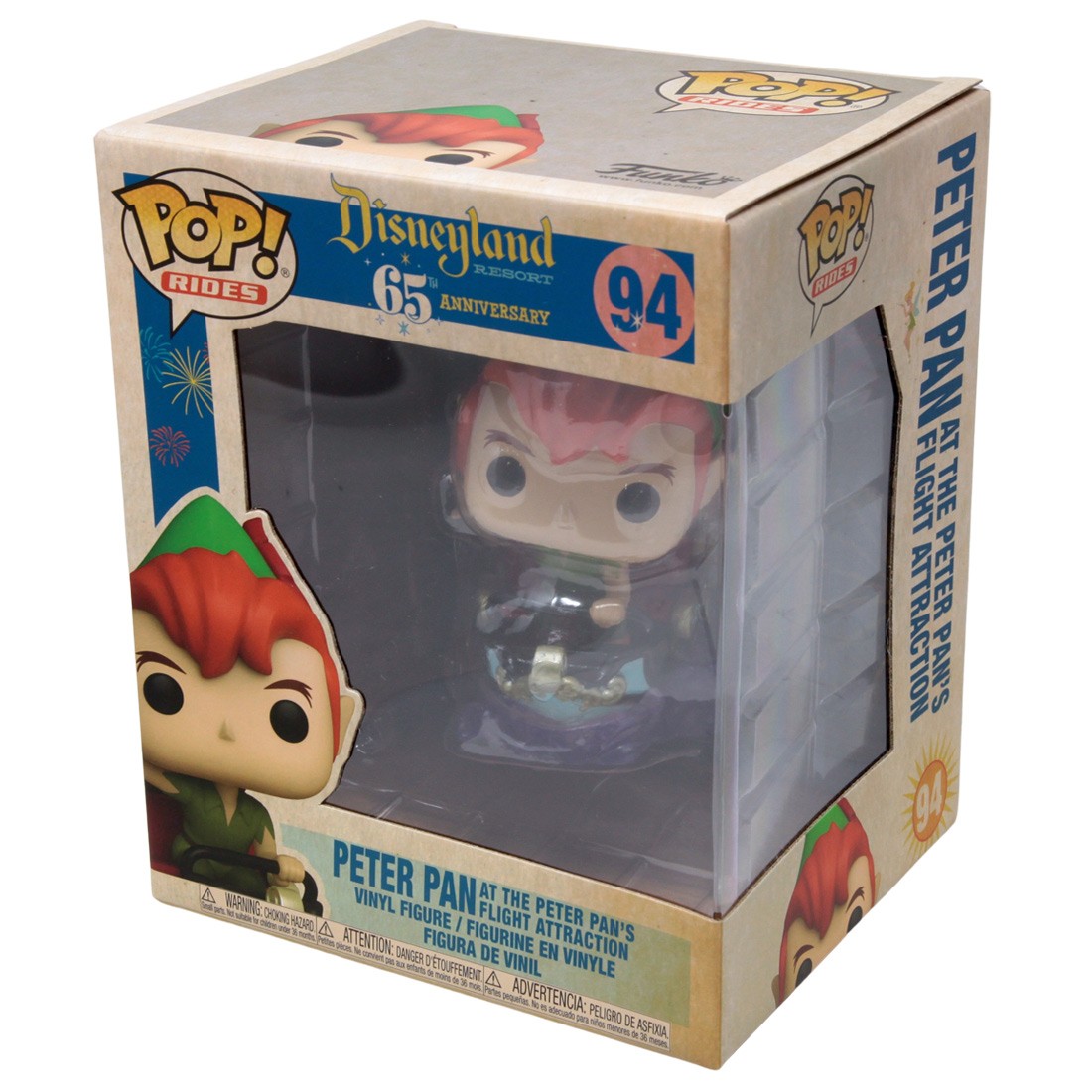 Funko POP Rides Disney 65th Anniversary Peter Pan At The Peter Pan's Flight  Attraction (green)