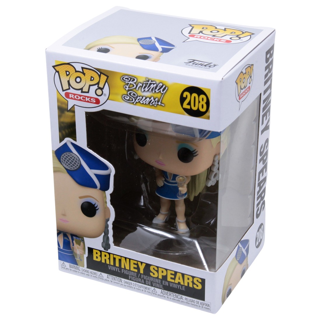 Funko Pop! Rocks: Britney Spears In Stewardess – Figura Vinile 9,5 Cm Da Collezione, Regalo Ufficiale Per Fan