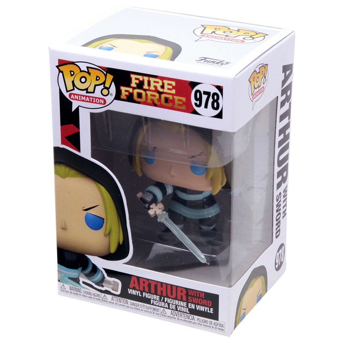 Funko POP Animation Fire Force Arthur With Sword blue