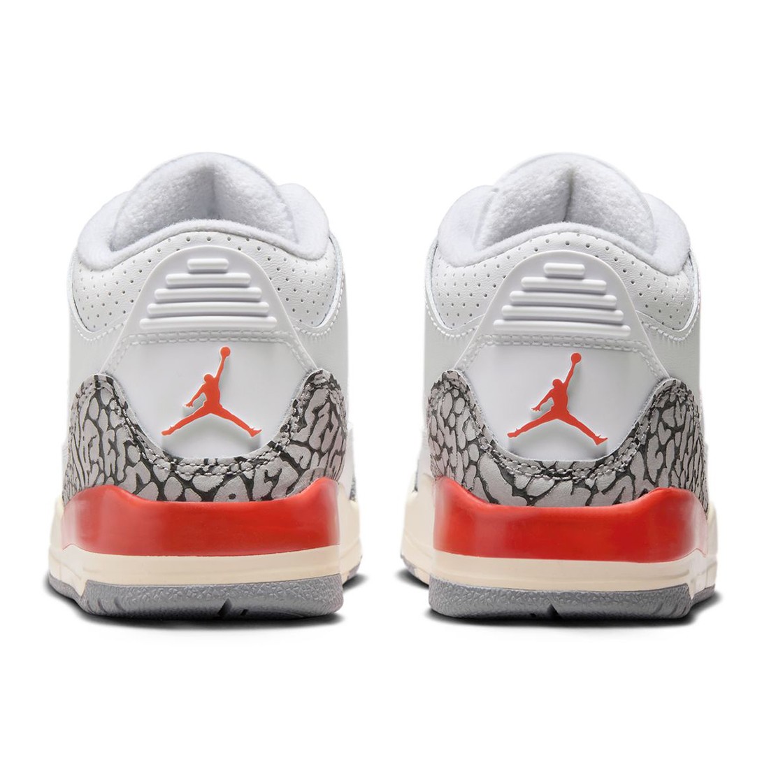 jordan little kids jordan 3 retro white cosmic clay sail cement grey