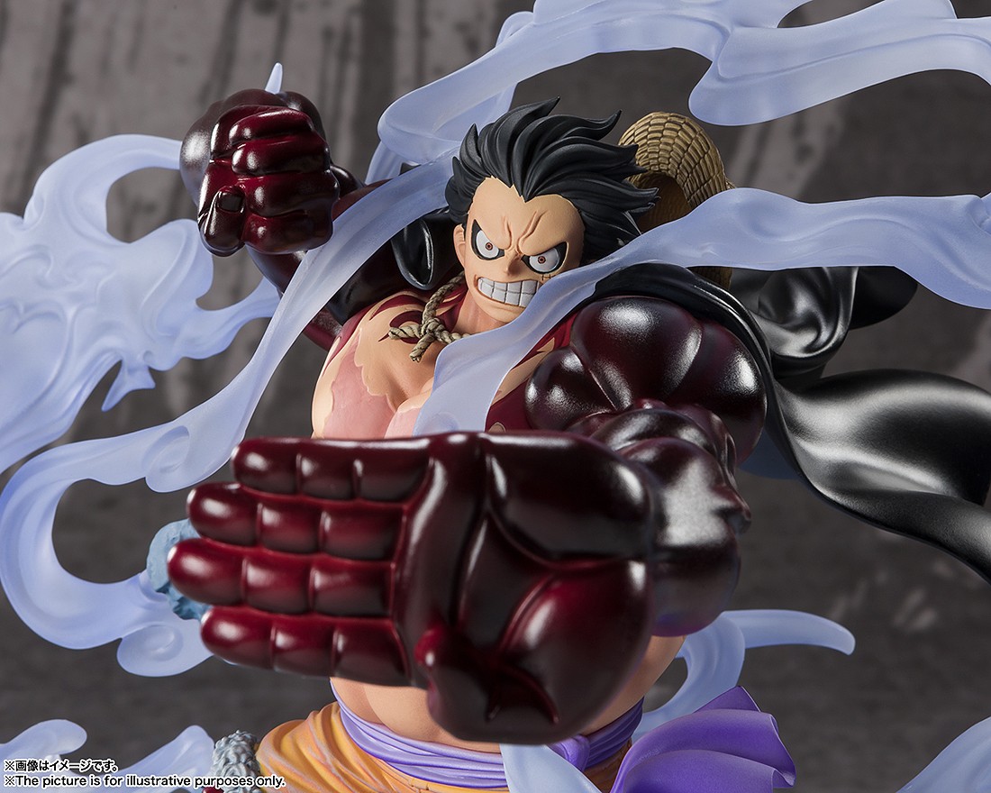 Bandai Figuarts Zero One Piece Extra Battle Monkey D. Luffy Gear 4 Battle  Of Monsters On Onigashima Figure burgundy