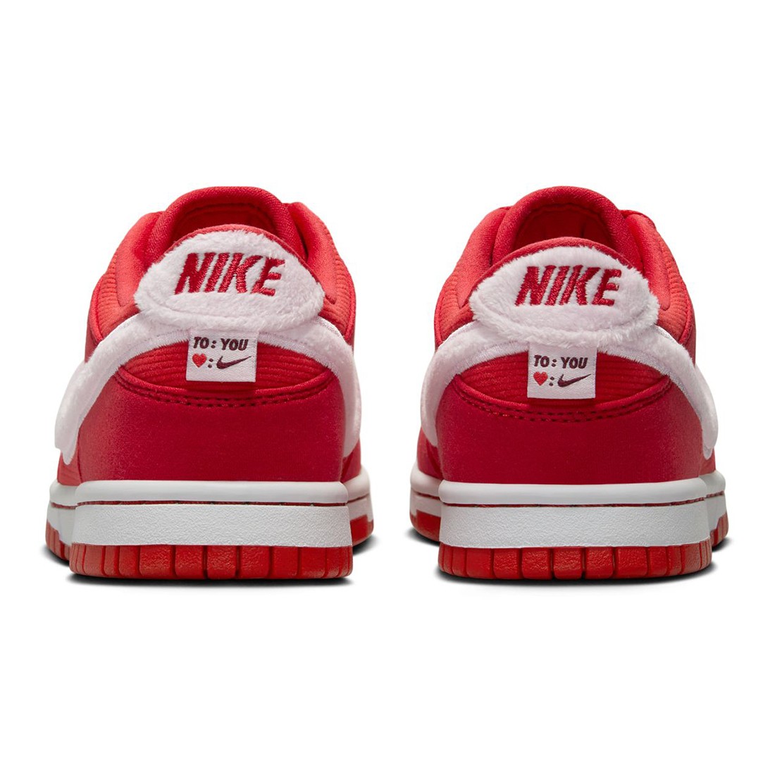 nike big kids dunk low gs fire red pink foam lt crimson white