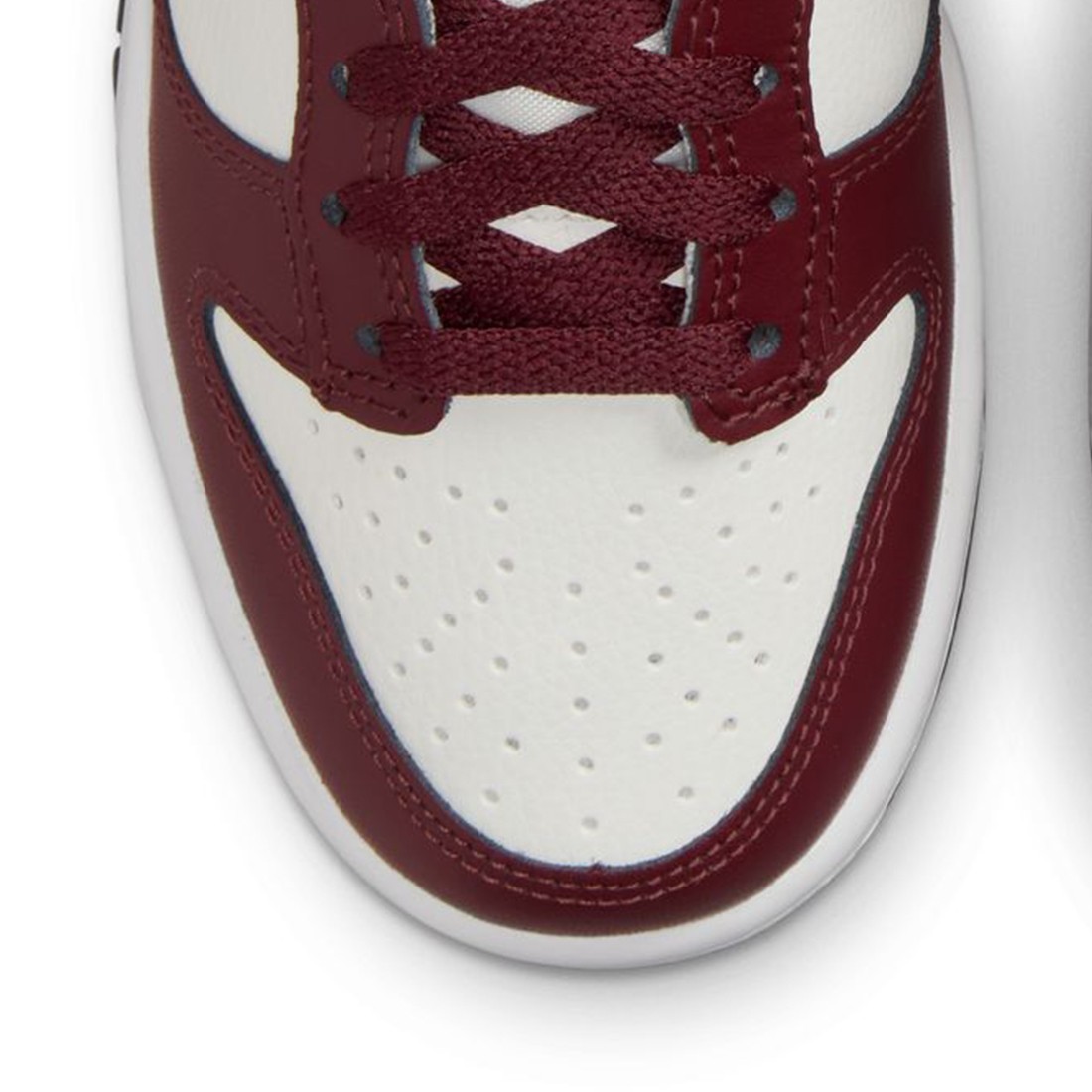 nike big kids dunk low gs dark team red black summit white white