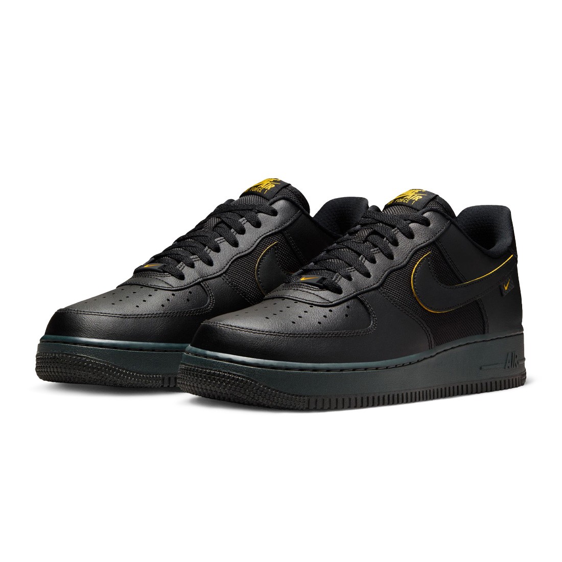 Gold and black nike air force 1 hotsell