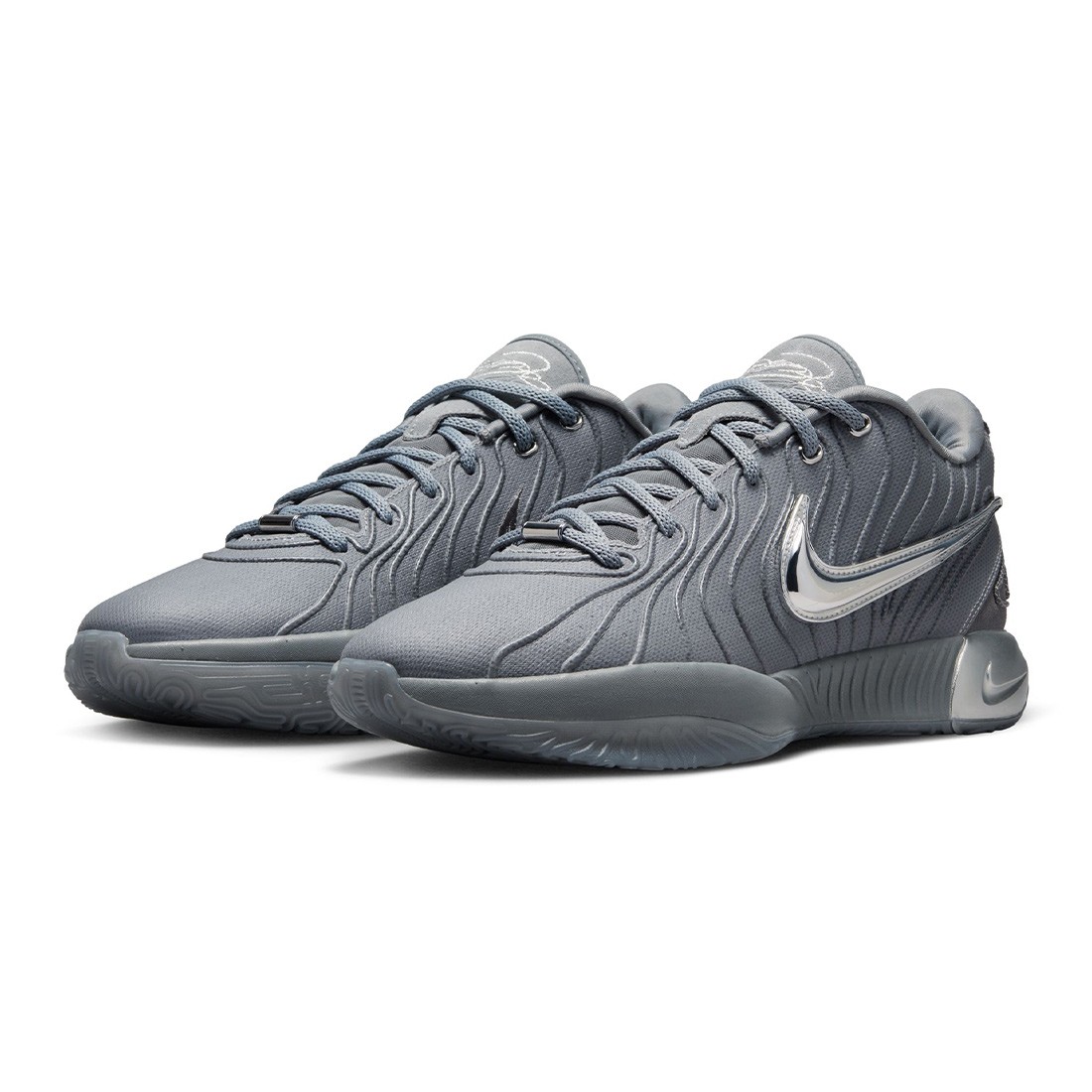 nike men lebron xxi cool grey metallic silver iron grey