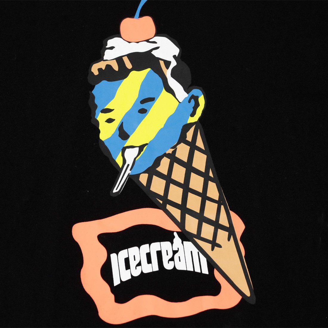 Ice Cream Men Cone Man Tee black
