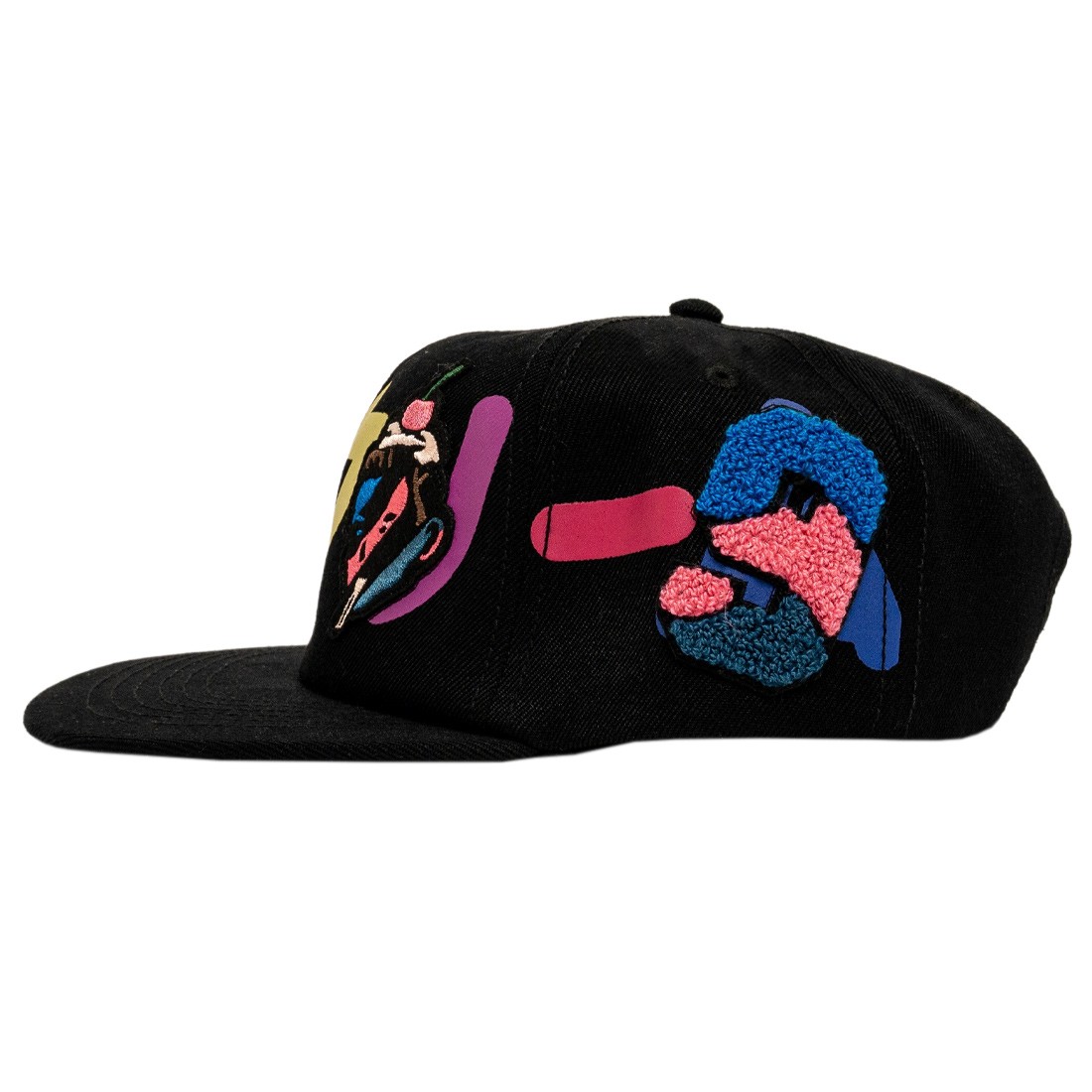 Ice Cream Long Time Snapback Hat black