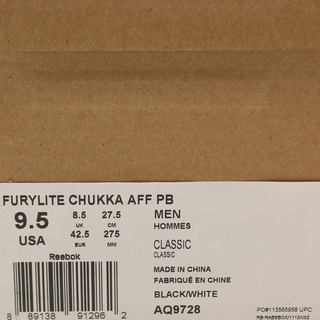 Reebok x Publish Men Furylite Chukka AFF PB black white