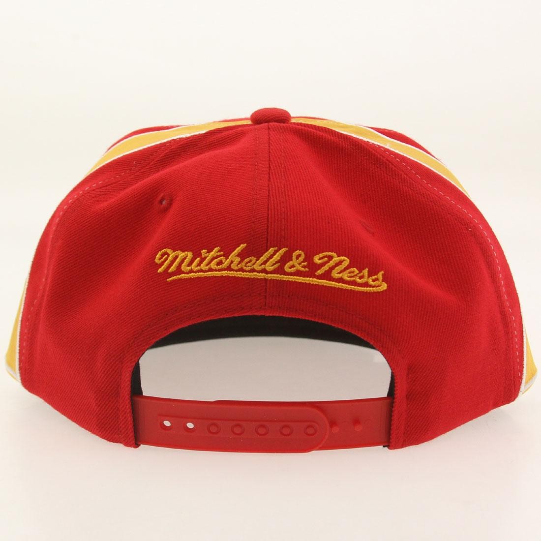 Mitchell And Ness Houston Rockets Blank Front Snapback Cap red