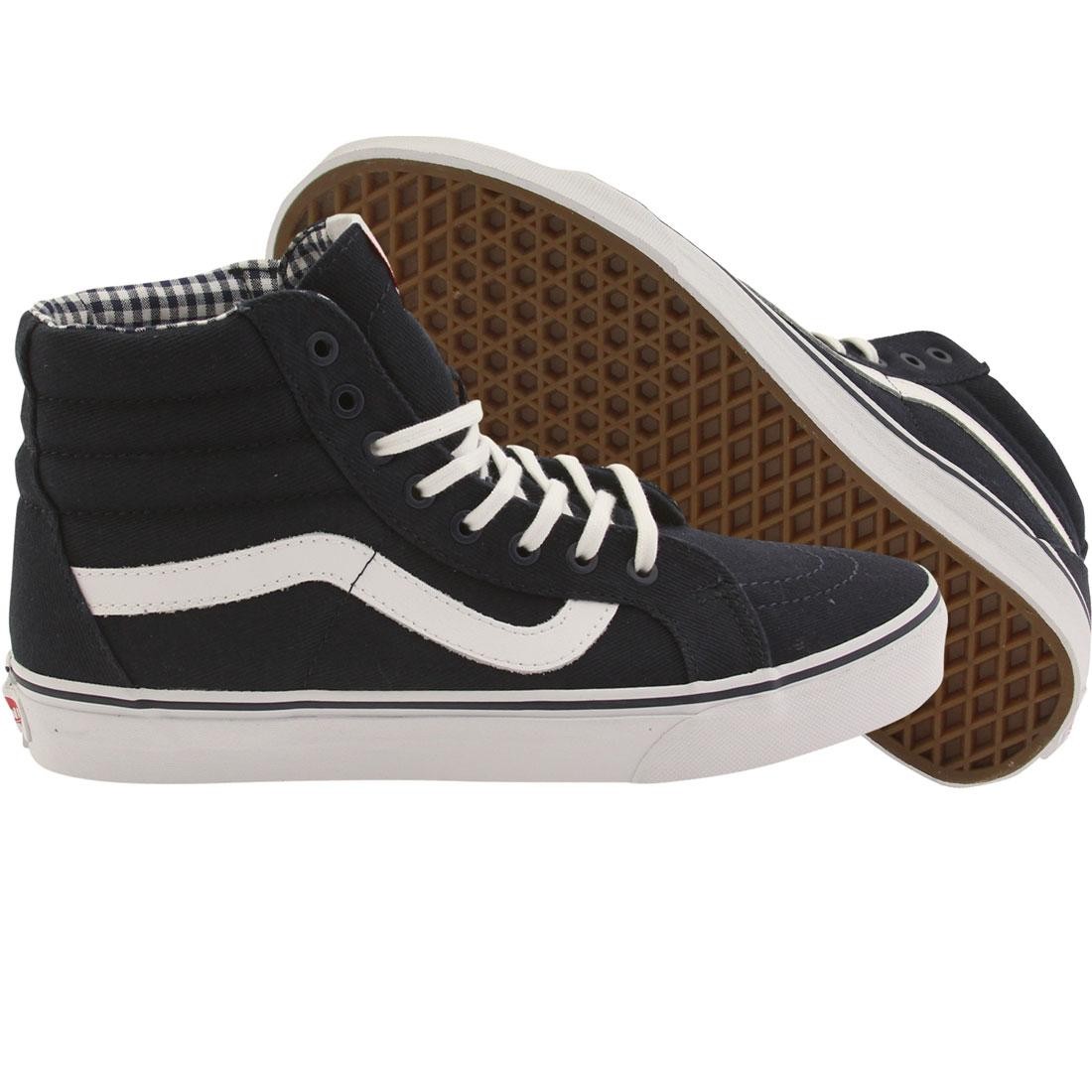 Vans Men Sk8 Hi Reissue Twill blue dress white
