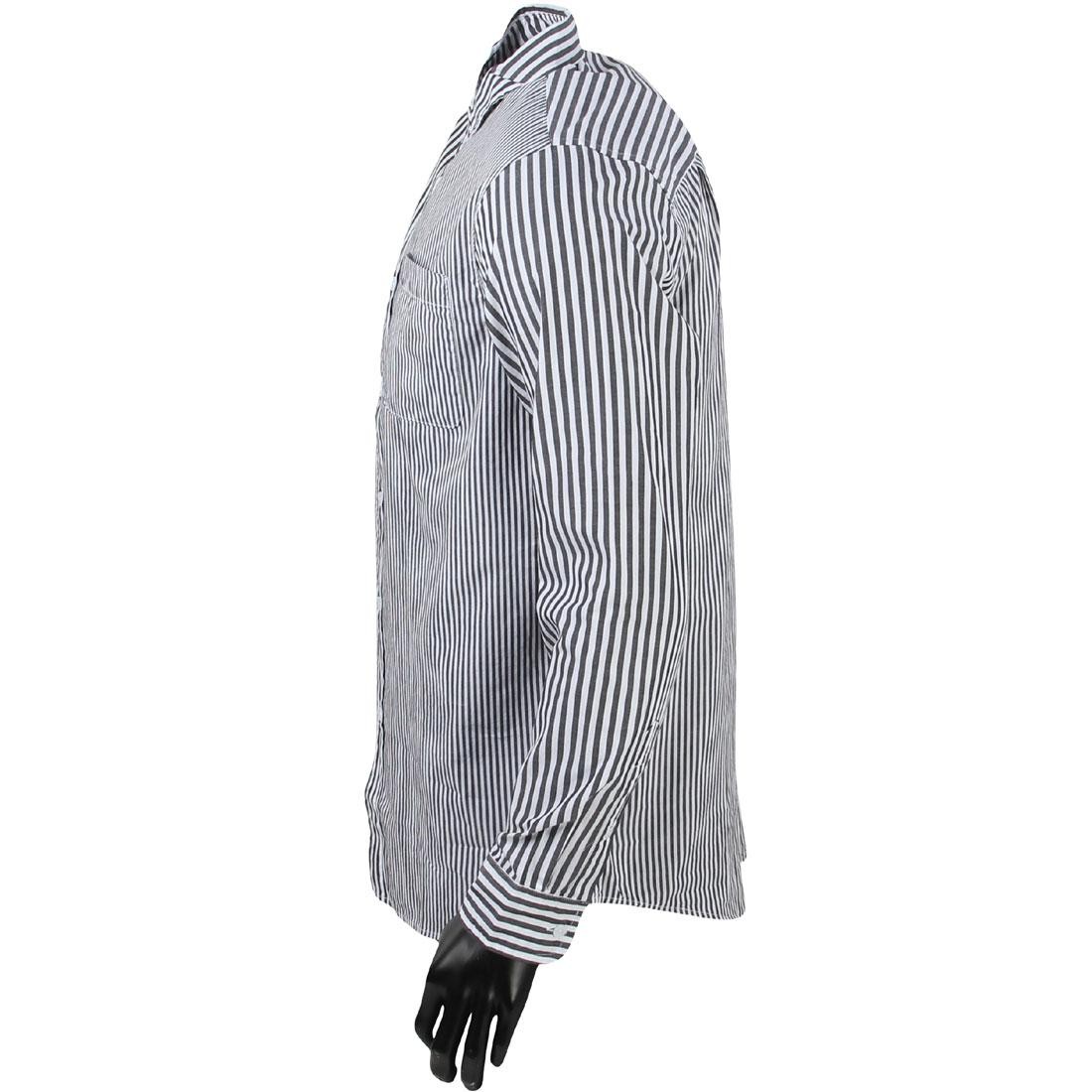 Stussy black and white striped shirt sale