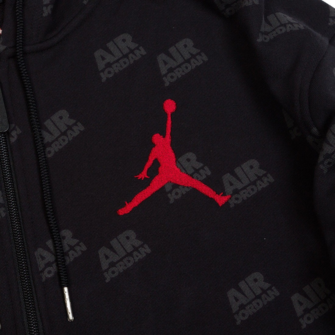 jordan men air jordan zip up hoody black