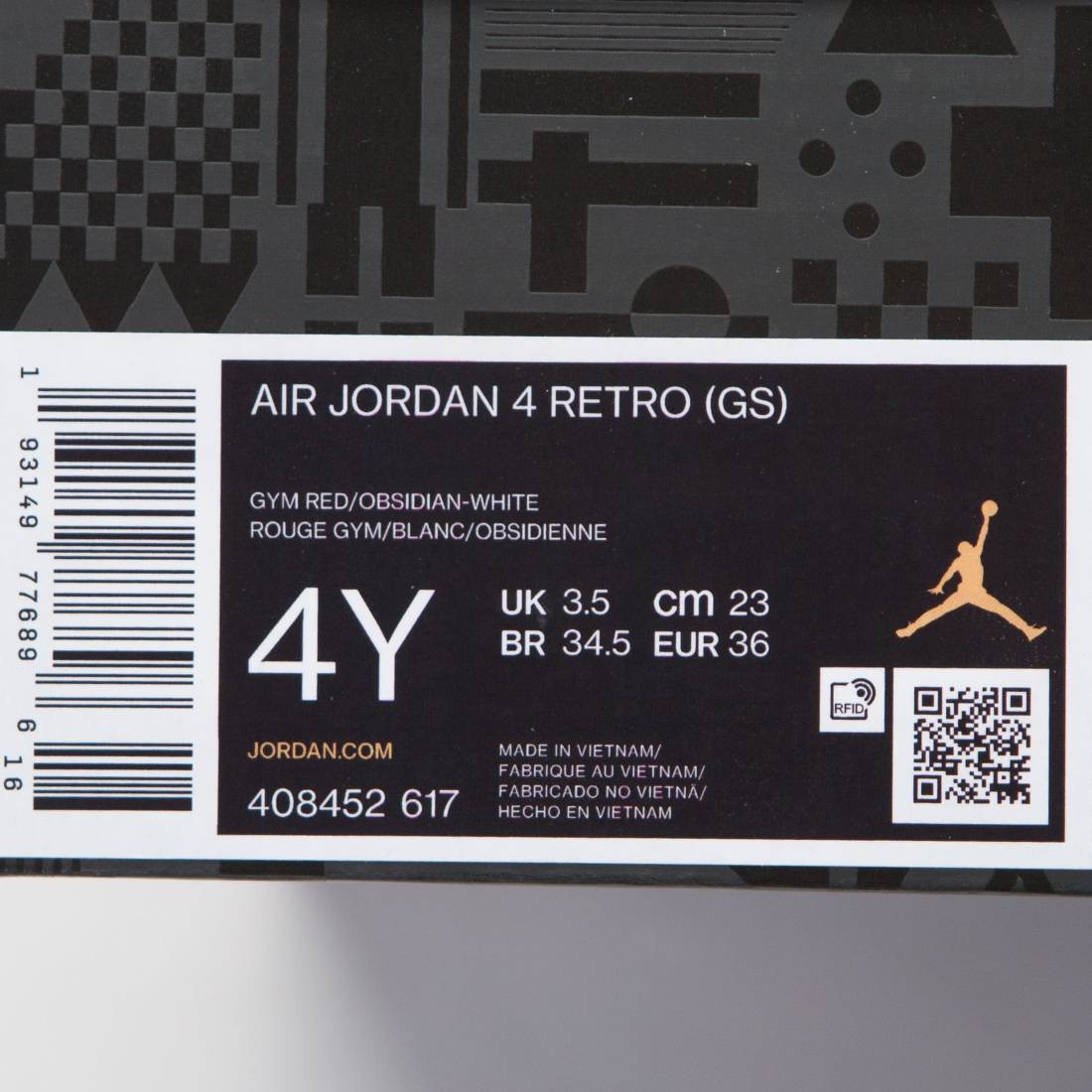 jordan big kids air jordan 4 retro gym red obsidian white metallic gold
