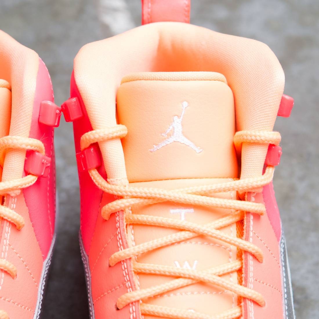 jordan big kids air jordan 12 retro racer pink white hot punch bright mango