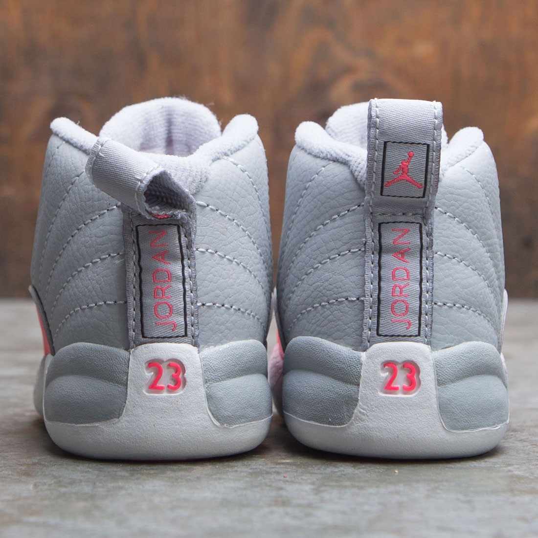 Jordan 12 retro wolf grey racer pink store