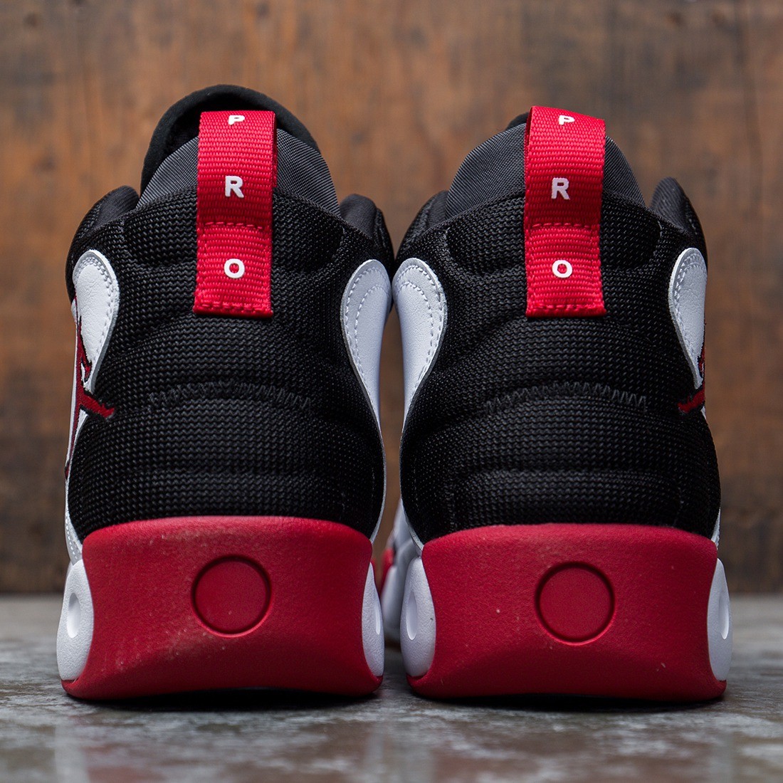 jordan men jordan pro rx white gym red black