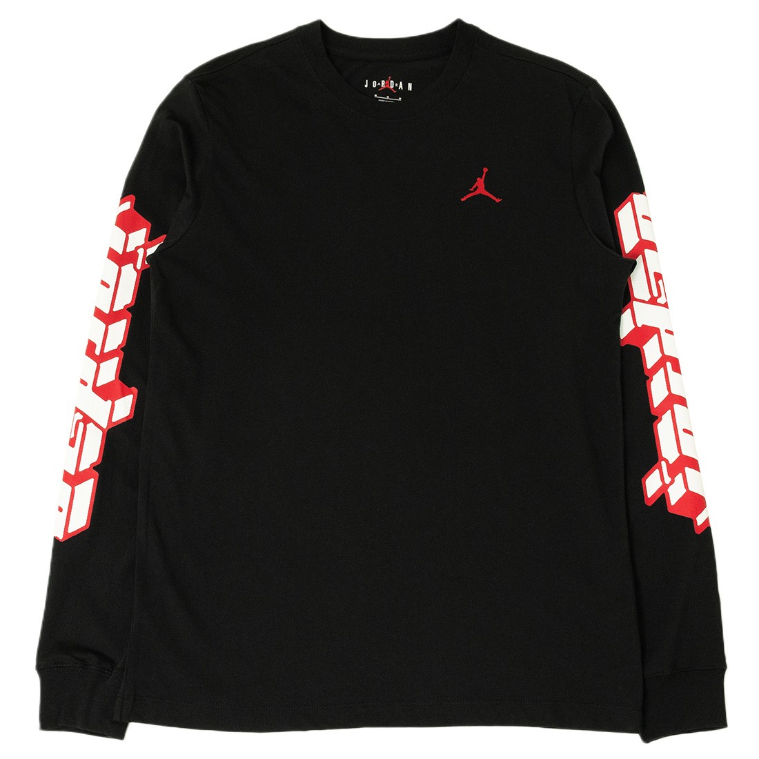 Black and red jordan shirt sales