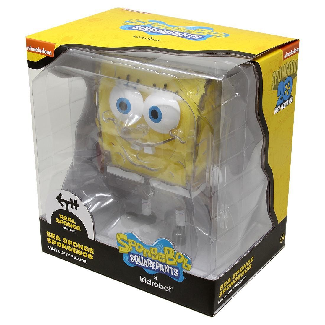 Kidrobot x Nickelodeon SpongeBob SquarePants Shellebration Figure - Clear  Edition yellow clear