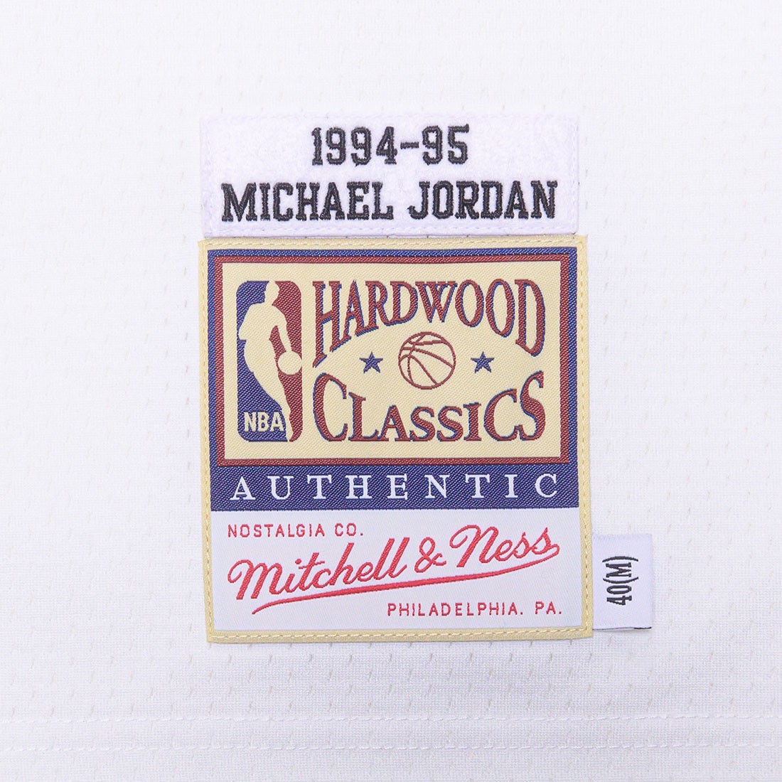 Men's Chicago Bulls Michael Jordan Mitchell & Ness White 1994-95