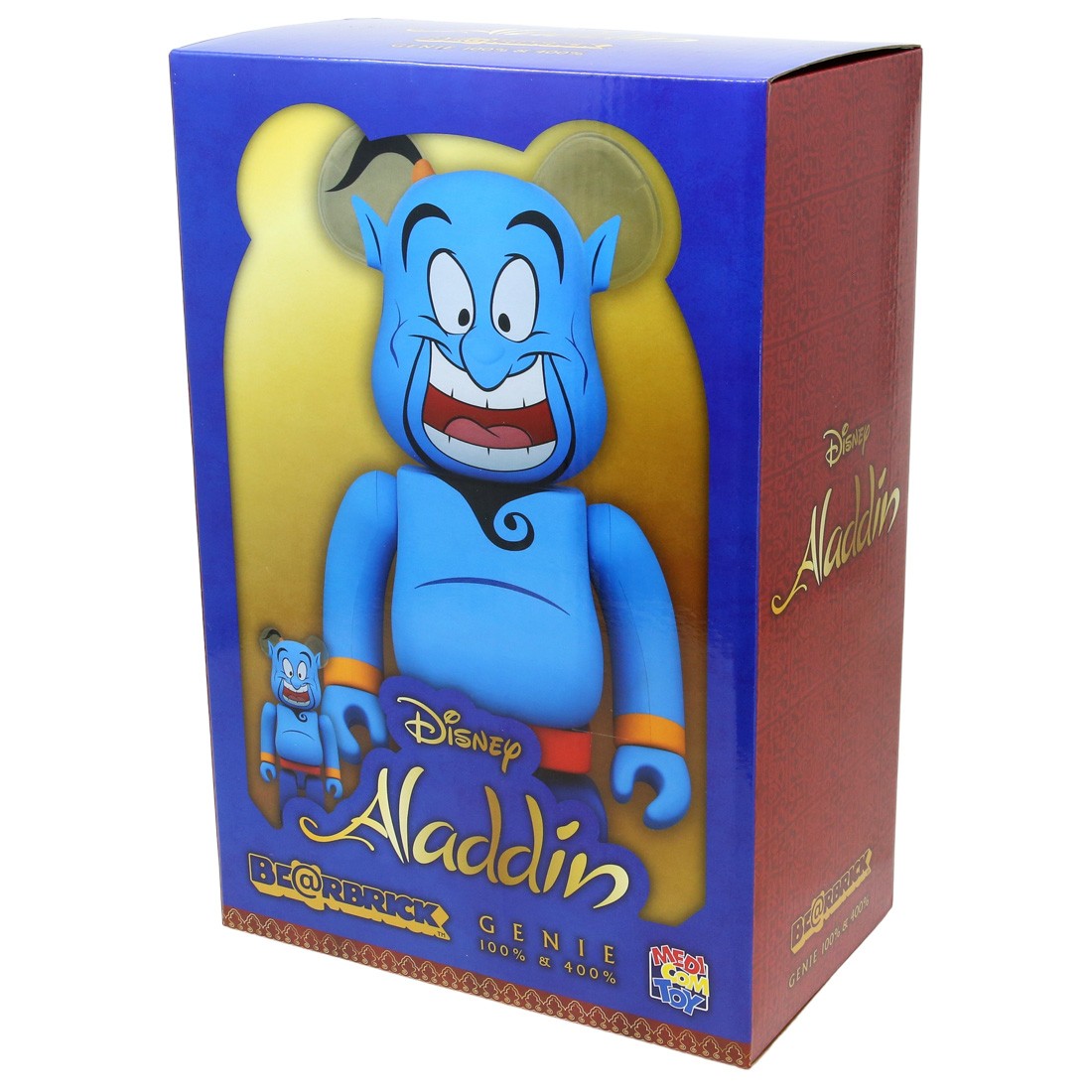 楽天 Medicom blue Set Figure Bearbrick 400% 100% Genie Aladdin Disney キューブリック、ベアブリック