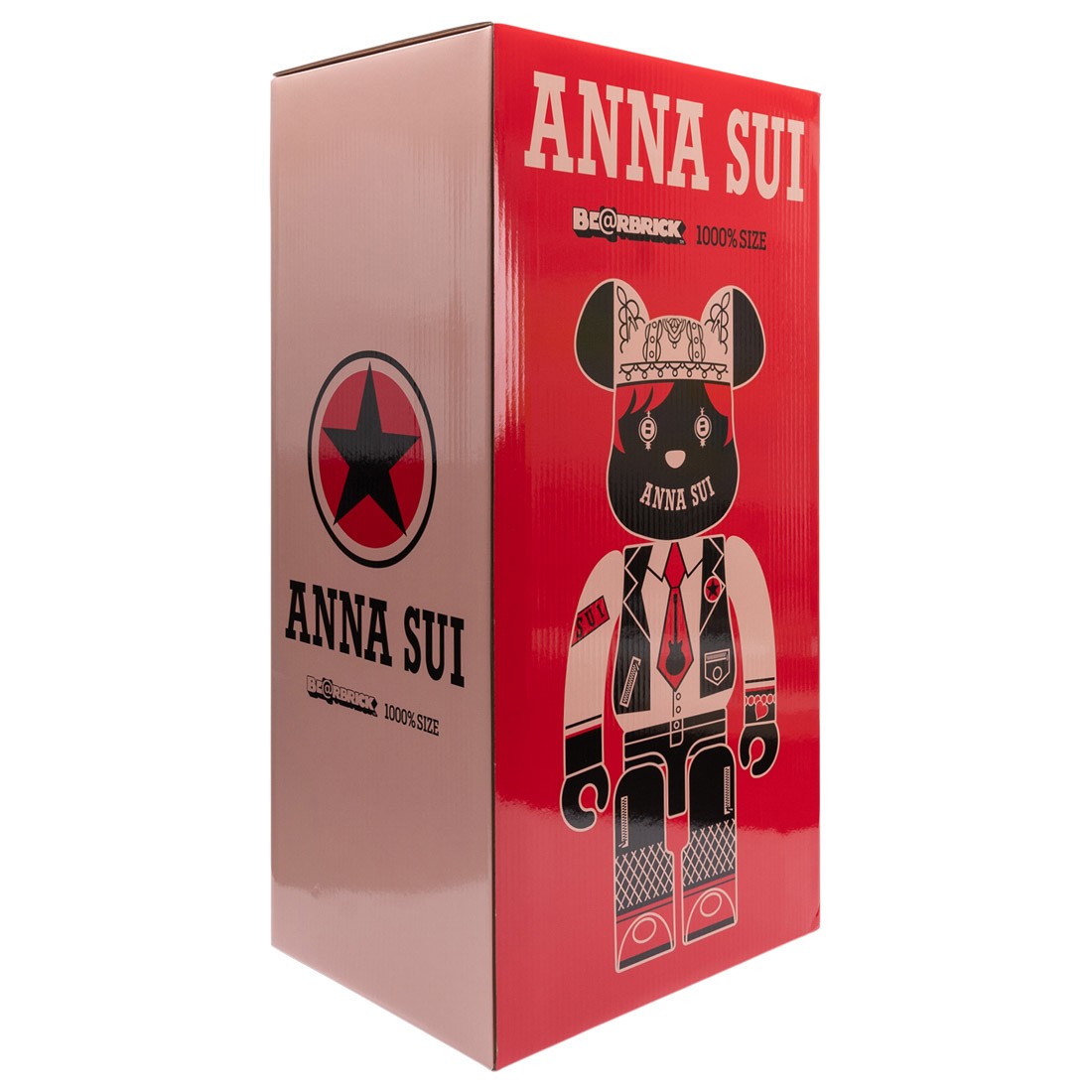 Medicom Anna Sui Red And Beige 1000% Bearbrick Figure (beige)