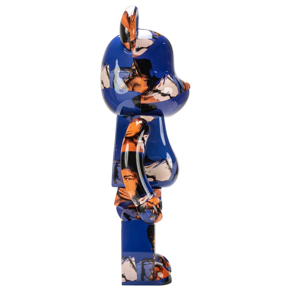 Medicom Andy Warhol Muhammad Ali 1000% Bearbrick Figure (blue)
