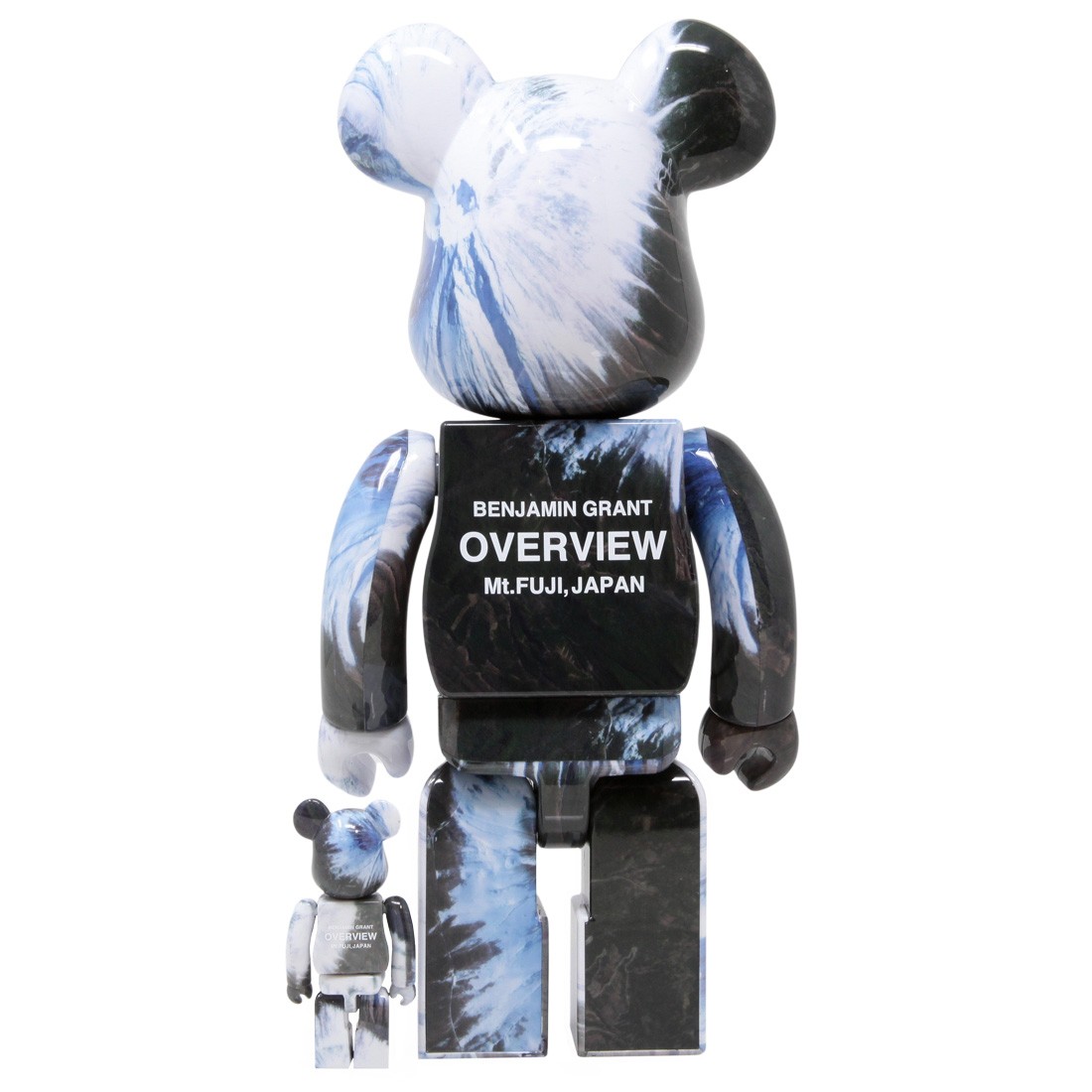 Medicom Benjamin Grant Overview Fuji 100% 400% Bearbrick Figure Set (blue)