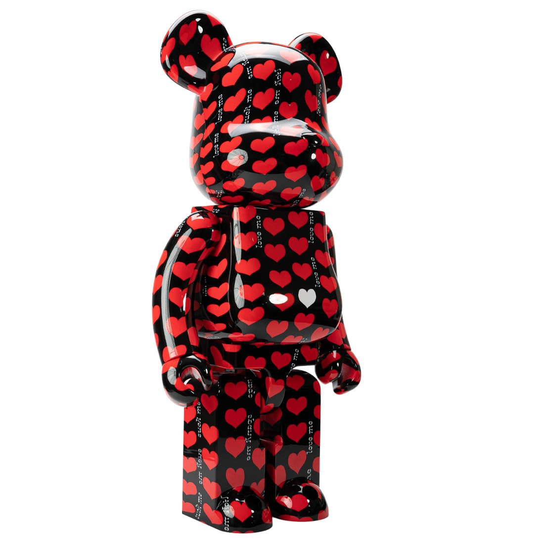 Medicom Black Heart 1000% Bearbrick Figure (red)