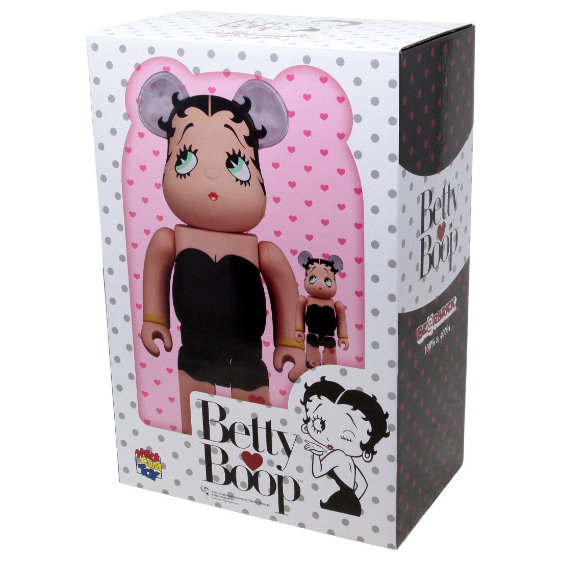 Medicom Betty Boop Black Ver. 100% 400% Bearbrick Figure Set (black)
