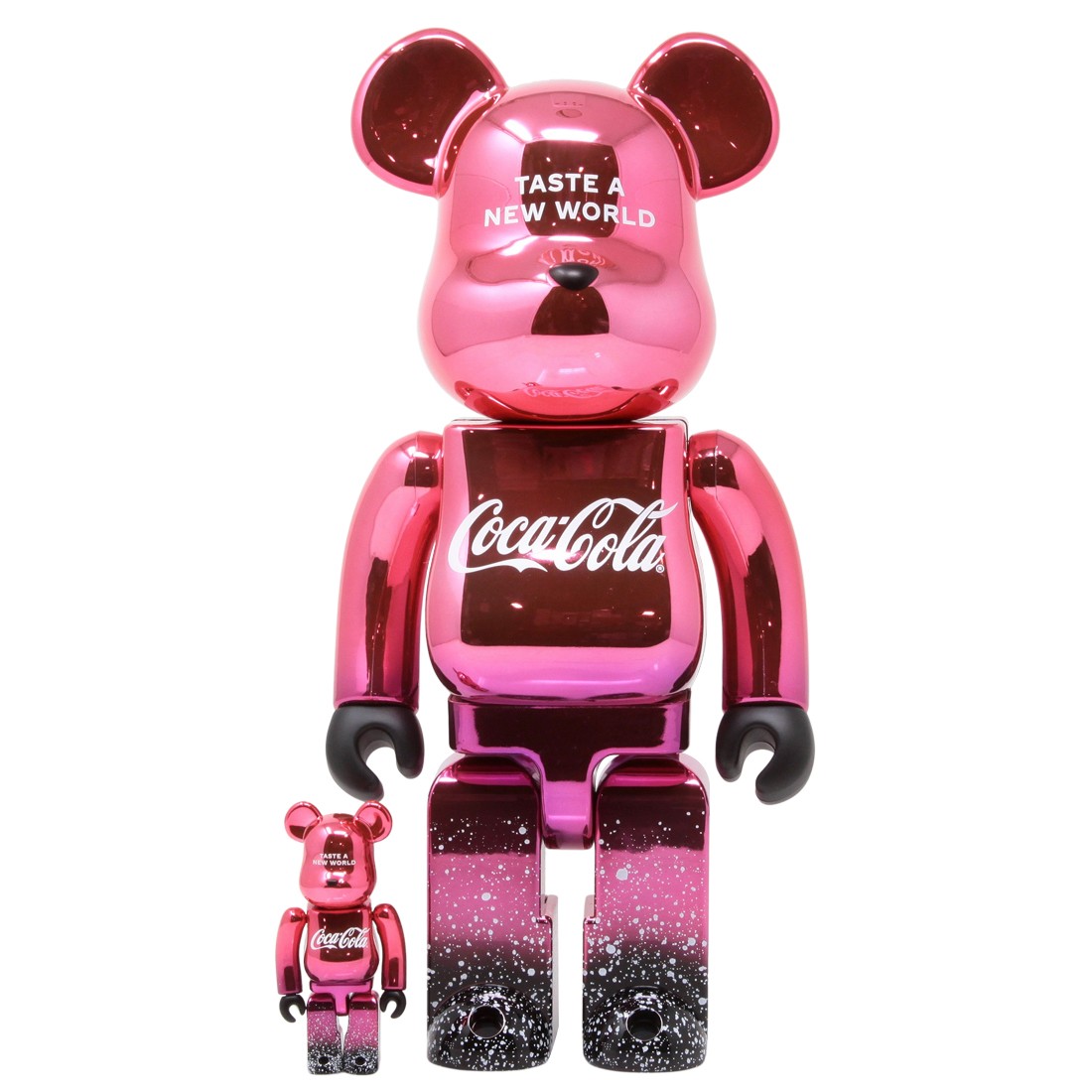 Medicom Coca-Cola Creations 100% 400% Bearbrick Figure Set red