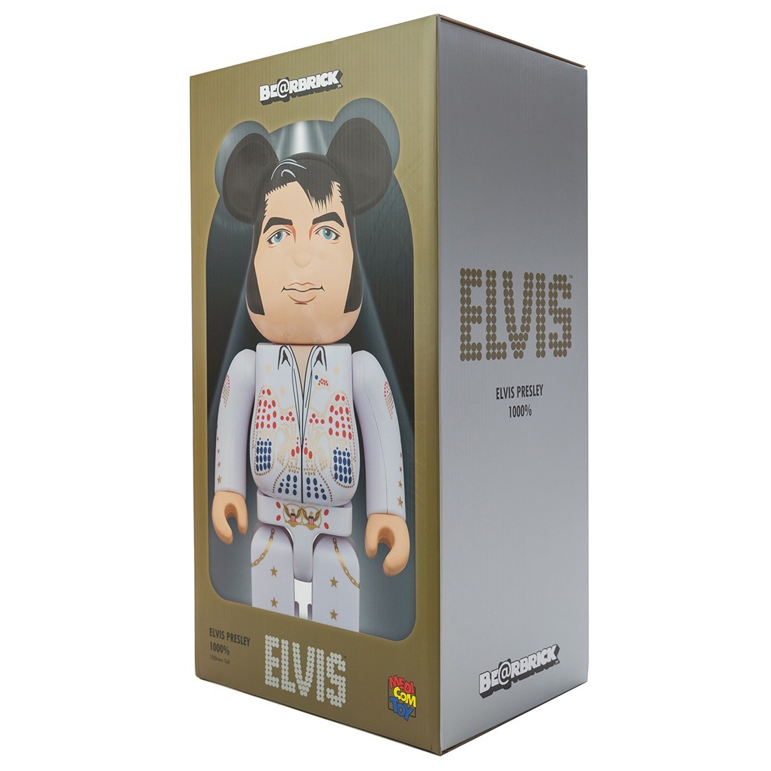 medicom elvis presley 1000% bearbrick figure white