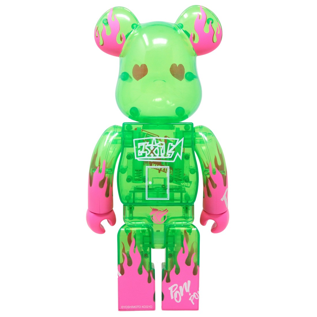 Medicom EXIT 400% Bearbrick Figure green