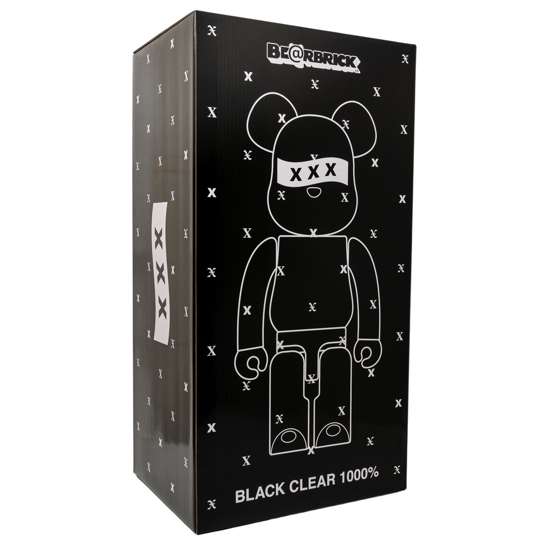 Medicom God Selection XXX Black Clear 1000% Bearbrick Figure (black)