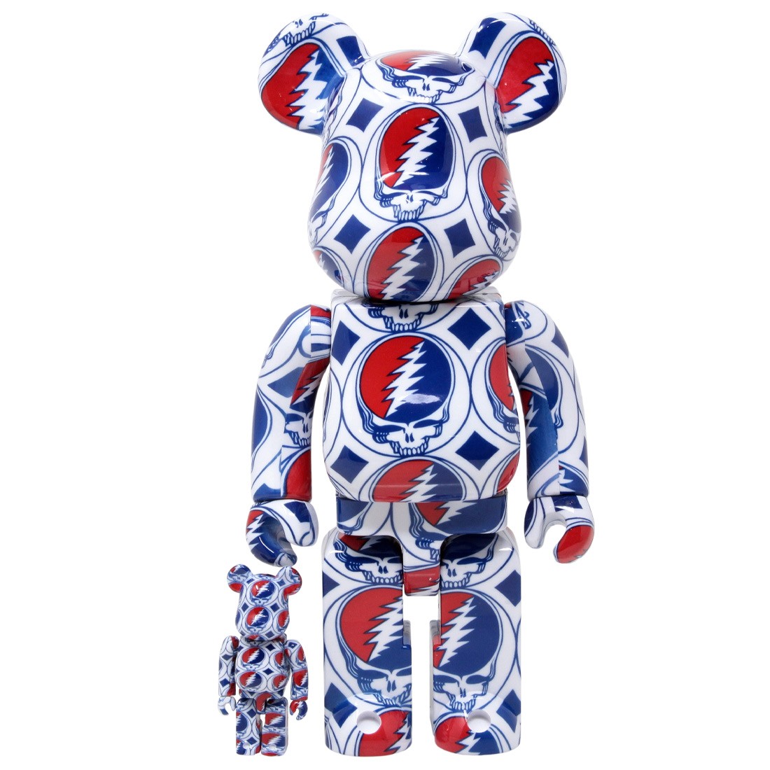 Medicom Grateful Dead Steal Your Face 100% 400% Bearbrick Figure