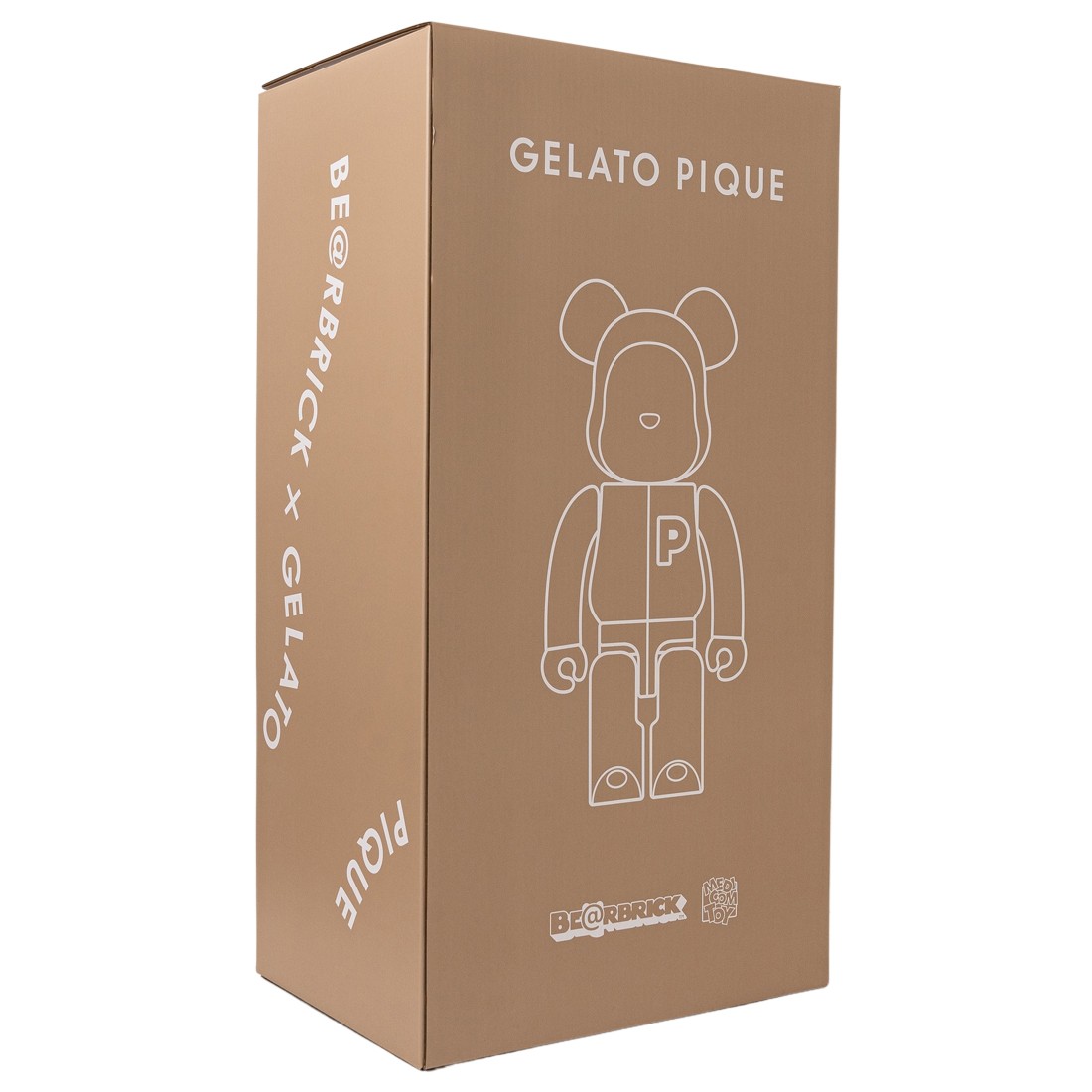  Medicom Gelato Pique (Beige) 1000% Bea@rbrick Figure : Toys &  Games