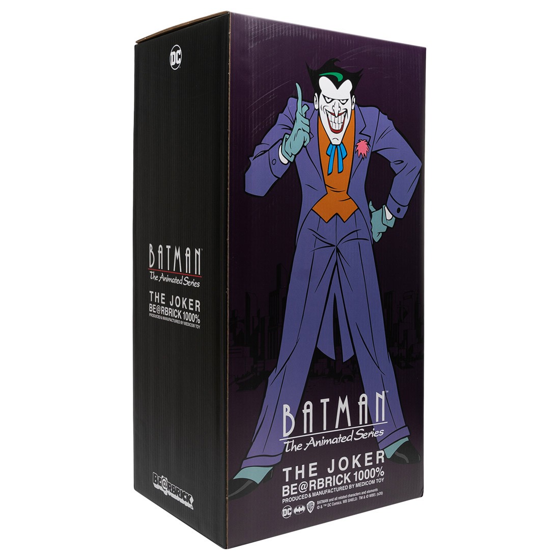 Medicom Joker Batman The Animated Series Version 1000% Bearbrick Figure  (purple)