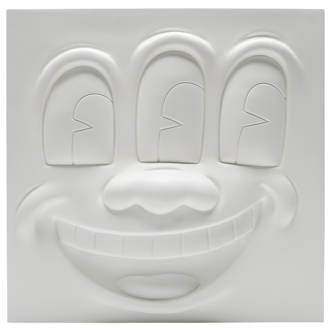 Medicom Keith Haring Three Eyed Smiling Face White Ver. Statue (white)