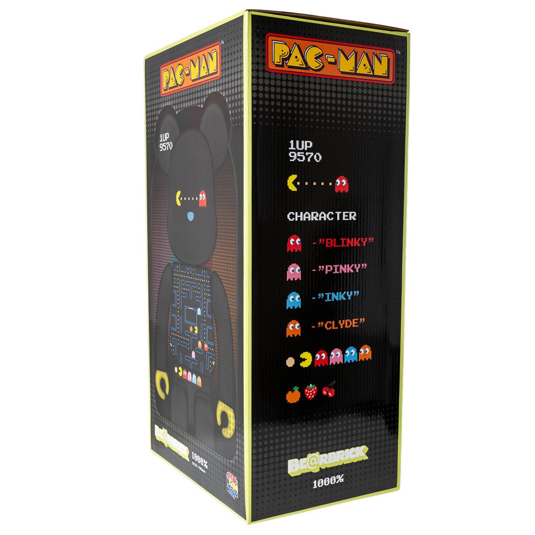 Medicom Pac-Man 1000% Bearbrick Figure black