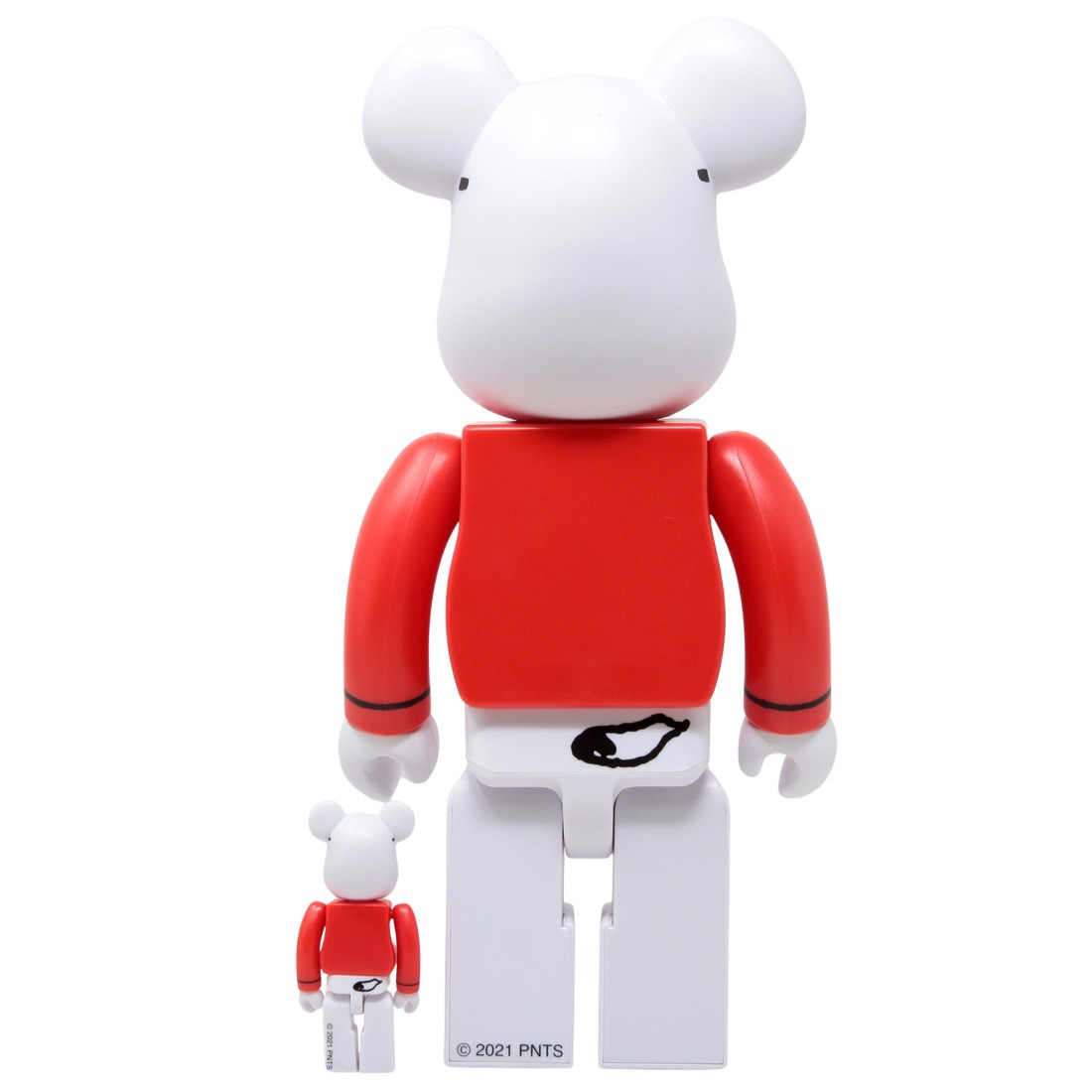 Medicom Peanuts Joe Cool Snoopy 100% 400% Bearbrick Figure Set (white)