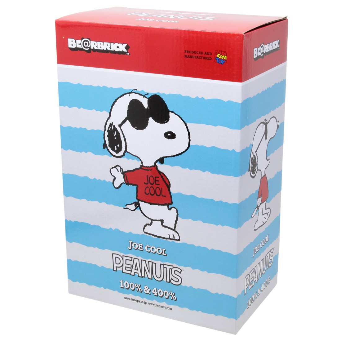Medicom Peanuts Joe Cool Snoopy 100% 400% Bearbrick Figure Set (white)