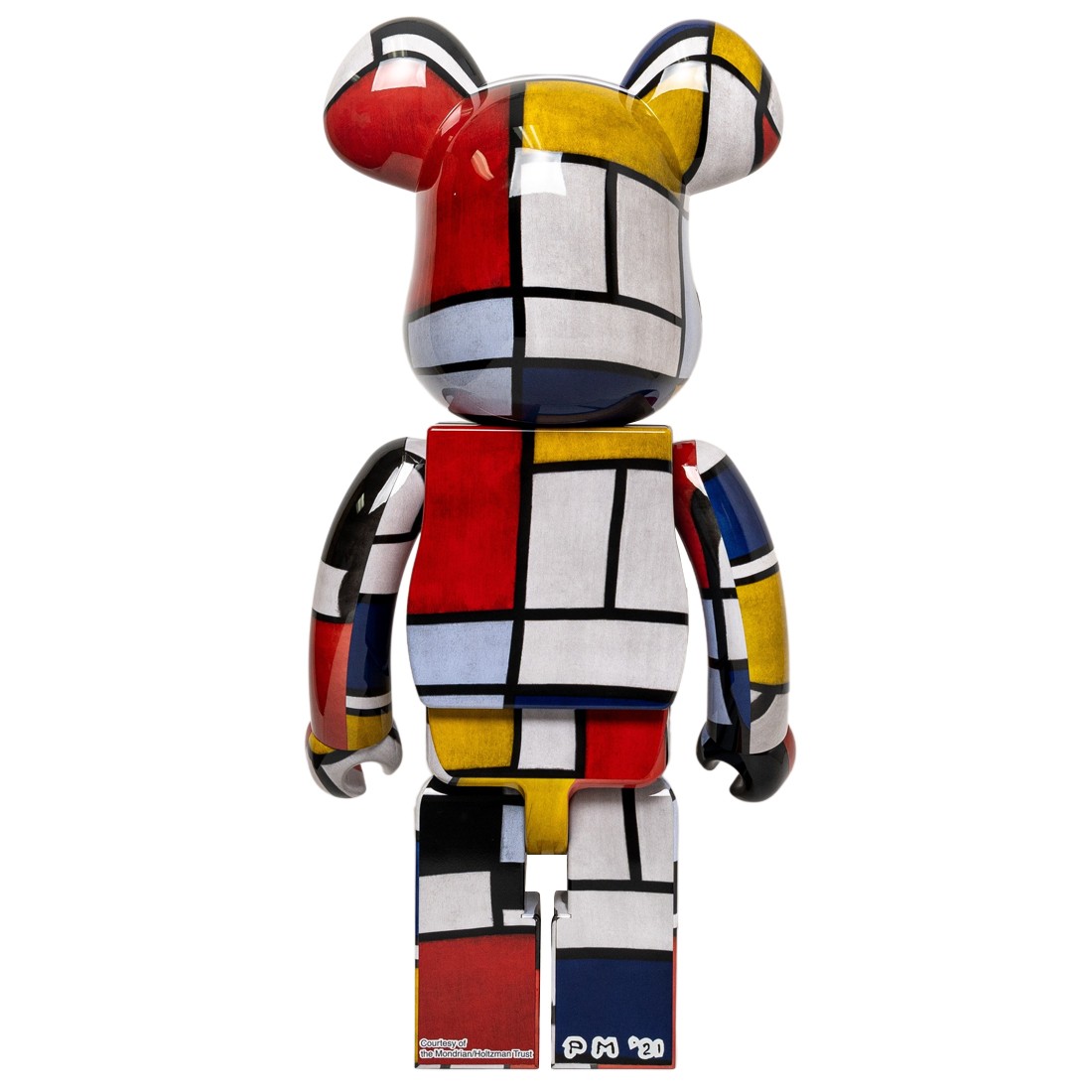 Medicom Piet Mondrian 1000% Bearbrick Figure (white)