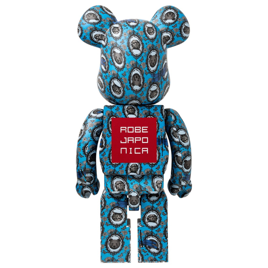 Medicom Robe Japonica Mirror 1000% Bearbrick Figure blue