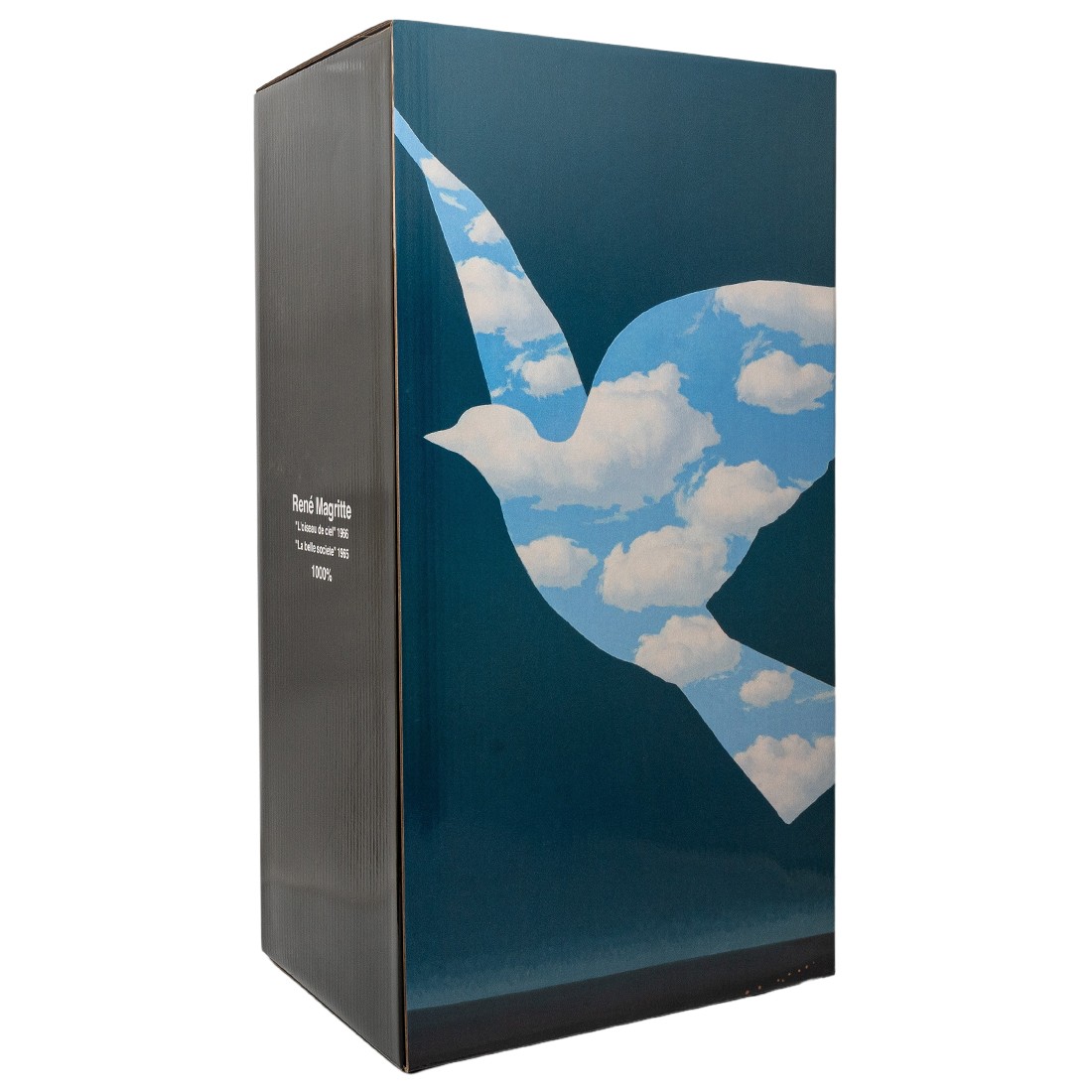 Medicom Rene Magritte L'oiseau de Ciel 1965 La Belle Societe 1965 2021  1000% Bearbrick Figure blue