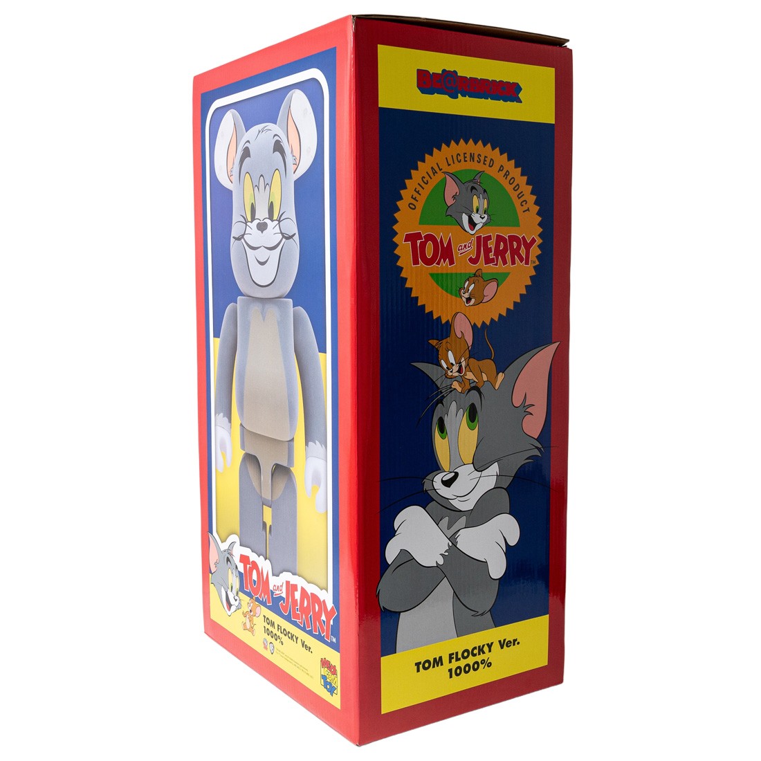 Medicom Tom and Jerry - Tom Flocky 1000% Bearbrick Figure gray